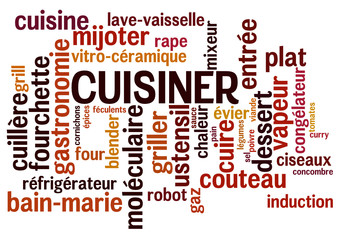 Nuage de mots : Cuisiner
