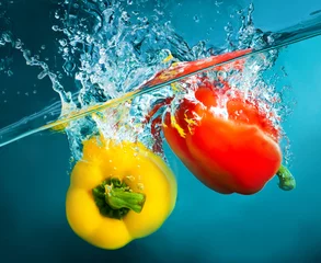 Kussenhoes kleurrijke paprika& 39 s © Ievgen Skrypko