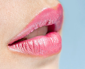 beautiful woman's lips