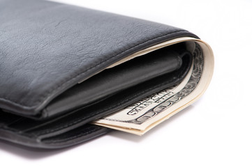 wallet with dollars
