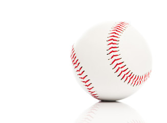 Baseball ball  on white