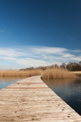 Fototapeta premium Platforms in the water