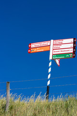 Beach sign