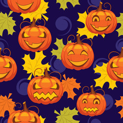 Obraz na płótnie Canvas seamless pattern of Halloween