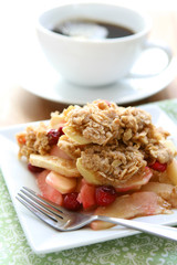 Apple Crisp and Coffee