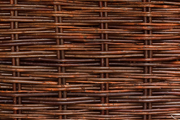 woven willow wicker background
