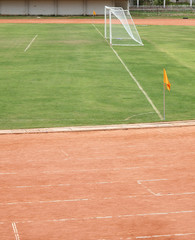 Running track near the field