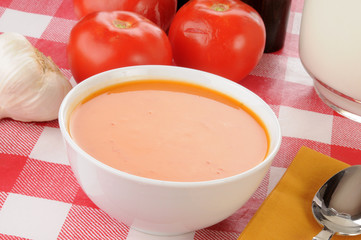 Bowl of tomato soup