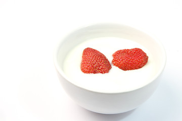 strawberry and yogurt
