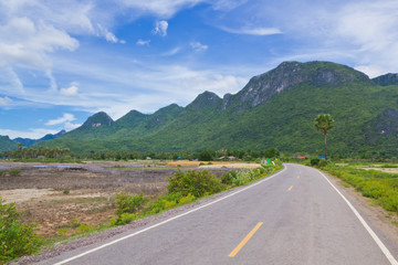 road along mountain