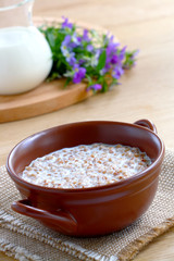 Buckwheat porridge with milk