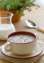 Buckwheat porridge with milk