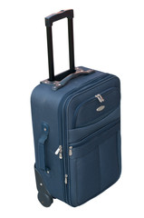 Road suitcase on a white background.