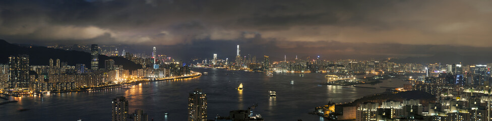 Fototapeta premium Victoria harbor of Hong Kong