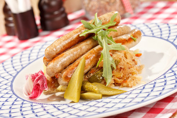 sausages with cabbage