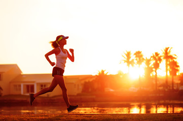 Fototapeta na wymiar zdrowy trening biegacza