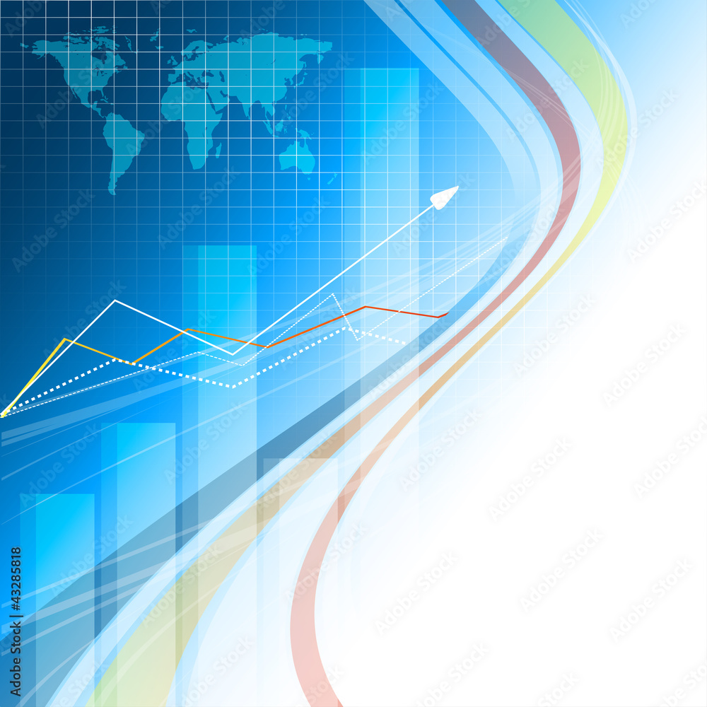 Poster vector background with bar graphs. eps10