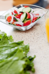 Fresh vegetables salad. Healthy Eating