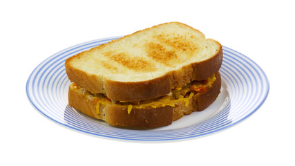 Small sandwich on plate