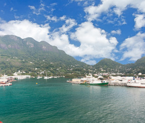 port de Victoria à Mahé aux Seychelles