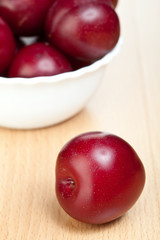 Ripe plums