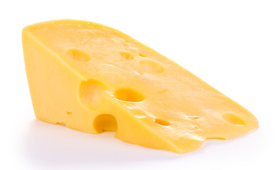 Cheese isolated on white