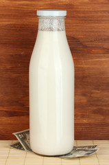 Concept of delivery milk