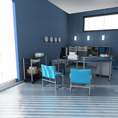 Blue office