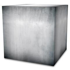 steel box (isolated with clipping path)