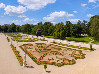 Gardens of the palace Branicki in Bialystok, Poland.