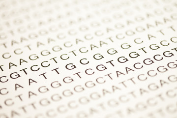 List of dna analysis in capital letters
