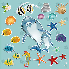 Set fish and shellfish © iostephy.com