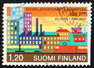 Postage stamp Finland 1982 Electric Energy