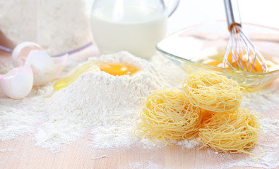 Baking ingredients for pasta