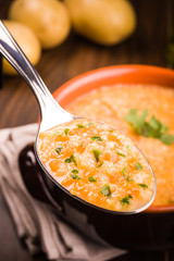 Minestra passata di carote e patate - Carrots and potatoes soup