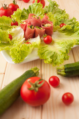 Carpaccio rolls - Involtini di carpaccio