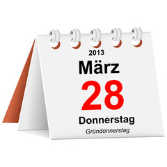 Kalender - 28.03.2013 - Gründonnerstag