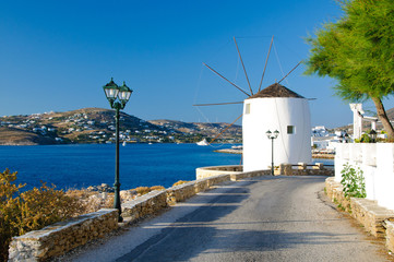 Parikia town in Paros island, Greece
