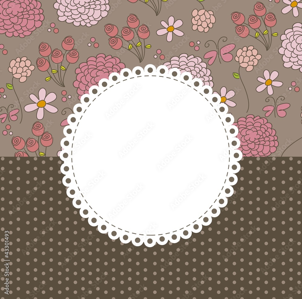 Poster floral background