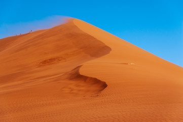 Fototapeta na wymiar Beautiful dunes of Namib desert, Sossusvlei, Namibia