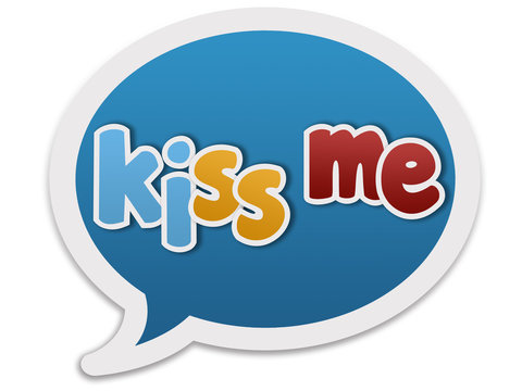 Bal&atilde;o de di&aacute;logo - kiss me