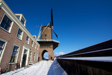 Windmill and City Gate in Wijk bij Duurstede