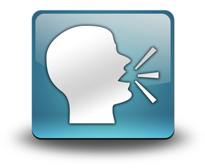 Light Blue 3D Effect Icon 