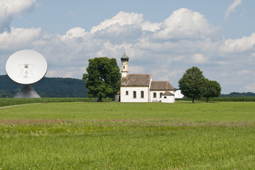 Erdfunkstelle Raisting, Bayern, Deutschland