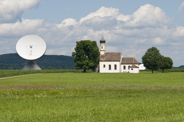 Erdfunkstelle Raisting, Bayern, Deutschland