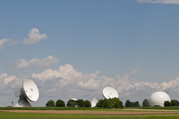 Radom, Erdfunkstelle Raisting, Bayern, Deutschland