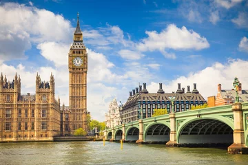 Crédence de cuisine en verre imprimé Londres Big Ben et les Chambres du Parlement