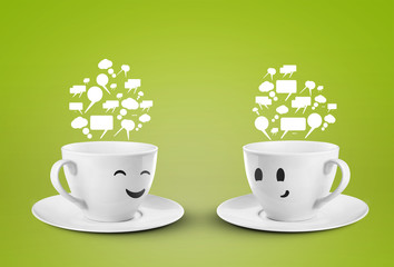 two cups smileys