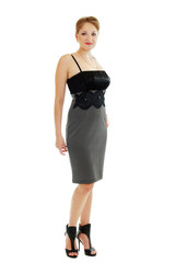 Fototapeta premium woman in cocktail dress