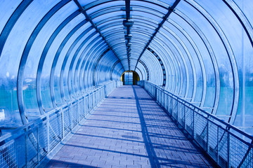 blue tunnel